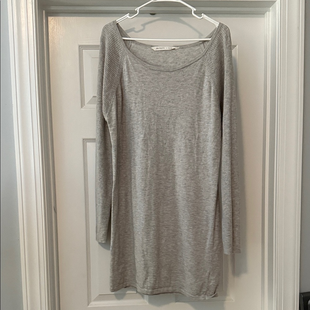 Athleta Heather Gray Knit Top